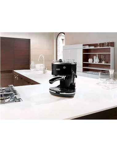 MACCHINA CAFFÈ ESPRESSO DE'LONGHI Icona Classic ECO311.BK, 1100 W, Nero