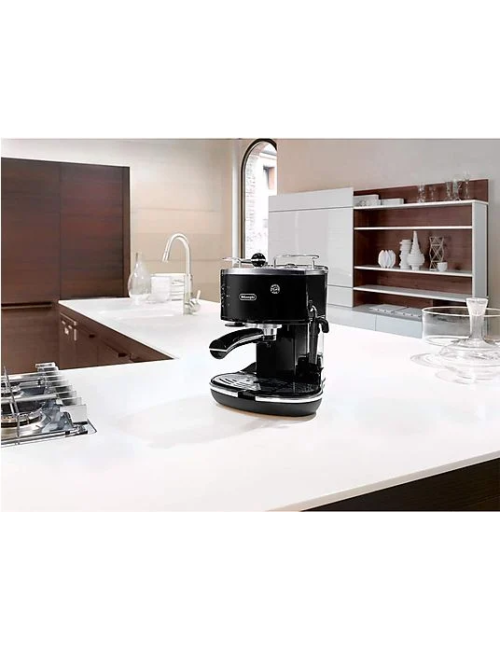 MACCHINA CAFFÈ ESPRESSO DE'LONGHI Icona Classic ECO311.BK, 1100 W, Nero